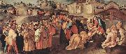 Jacopo Pontormo Anbetung der Heiligen Drei Konige oil painting on canvas